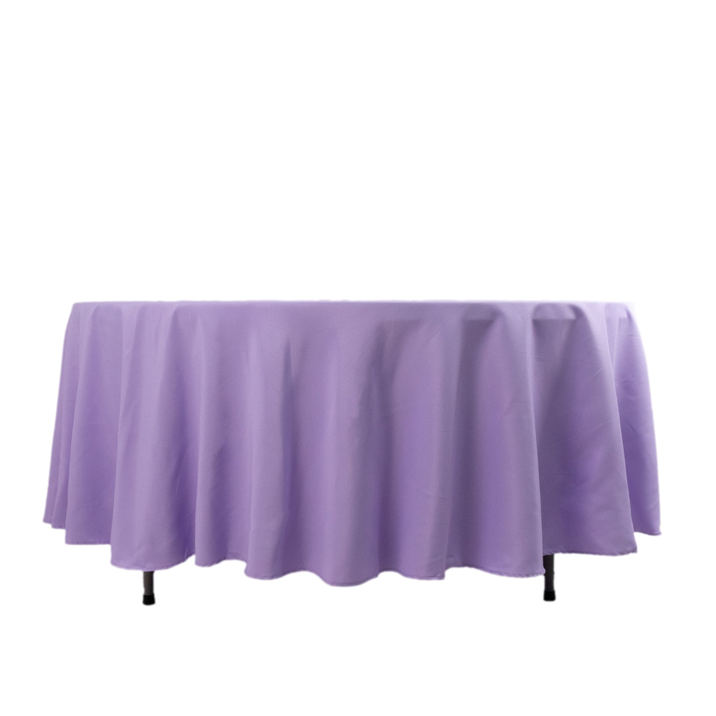 108" Lavender Lilac Premium Polyester Round Tablecloth - 220GSM