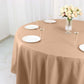Round Tablecloth 108 Inch Size Nude Polyester