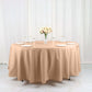108" Nude Polyester Round Tablecloth