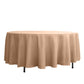 Round Tablecloth 108 Inch Size Nude Polyester