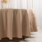 108" Nude Premium Polyester Round Tablecloth - 220GSM
