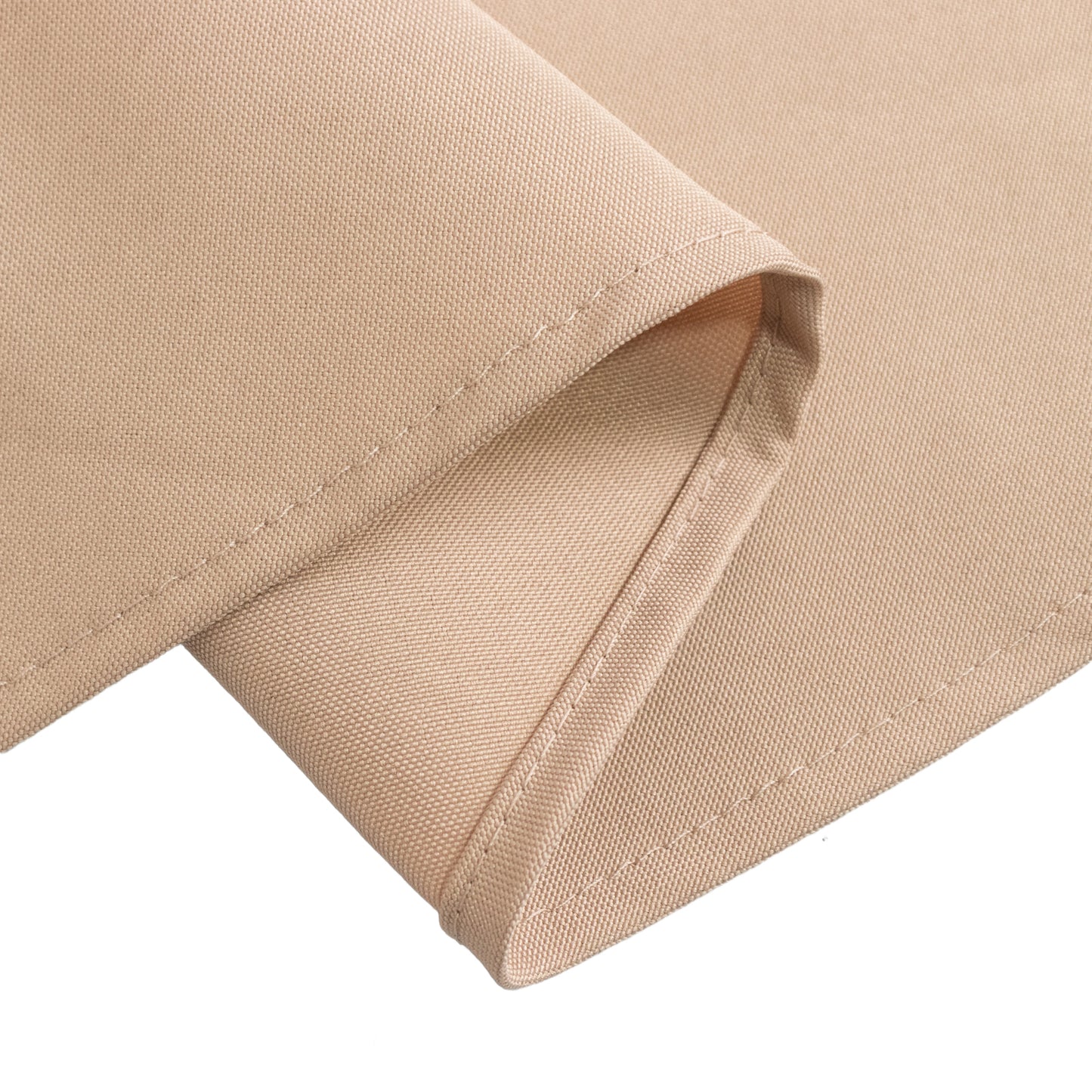 108" Nude Premium Polyester Round Tablecloth - 220GSM
