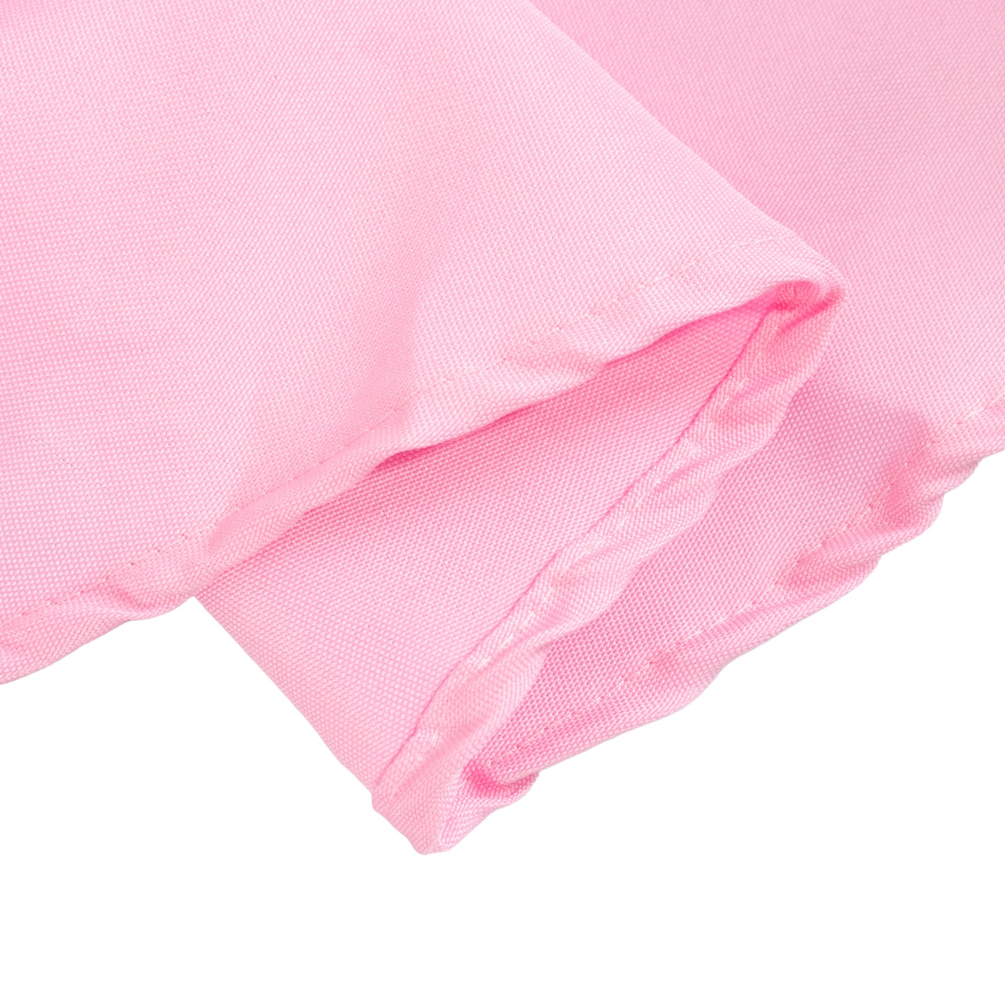 108" Pink Premium Polyester Round Tablecloth - 220GSM