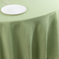 108" Sage Green Premium Polyester Round Tablecloth - 220GSM