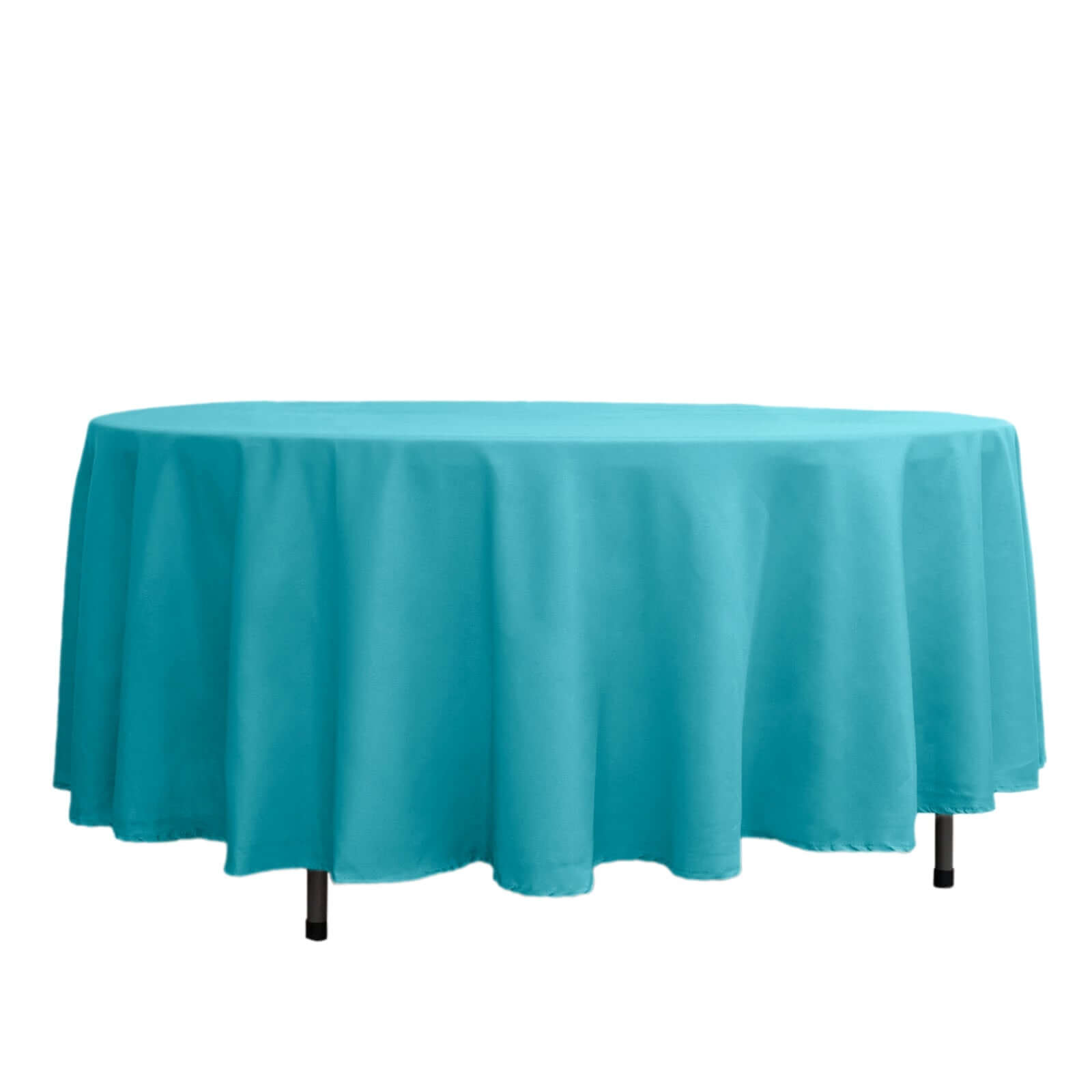 108inch Turquoise Polyester Round Tablecloth