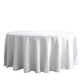 108inch White Polyester Round Tablecloth