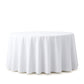 108inch White 190 GSM Premium Polyester Round Tablecloth