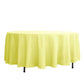 Polyester Round Tablecloth in Yellow 108 Inch