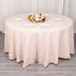 120" Blush Seamless Premium Polyester Round Tablecloth - 220GSM