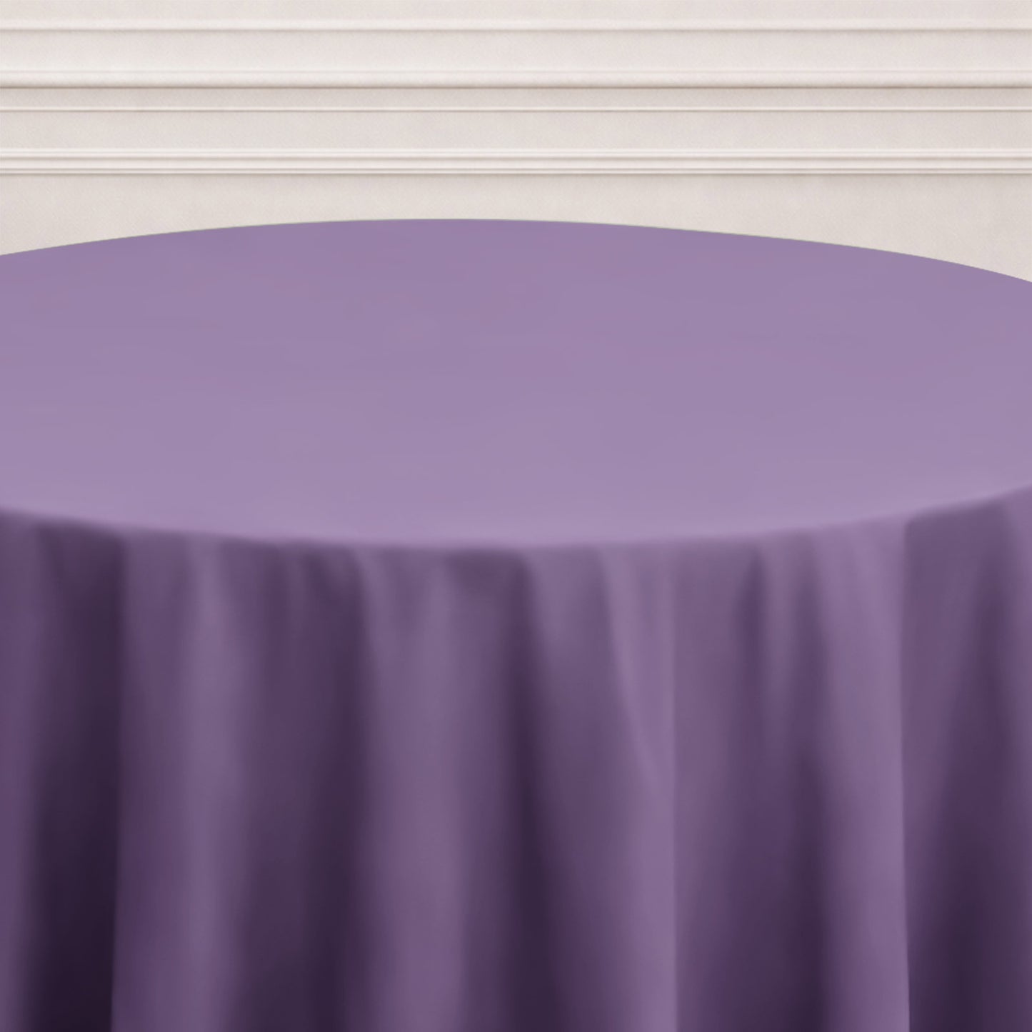 120" Violet Amethyst Seamless Polyester Round Tablecloth
