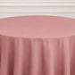 120" Dusty Rose Polyester Round Tablecloth