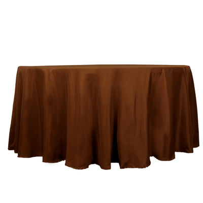 Elegant Aesthetic with Cinnamon Brown Tablecloth