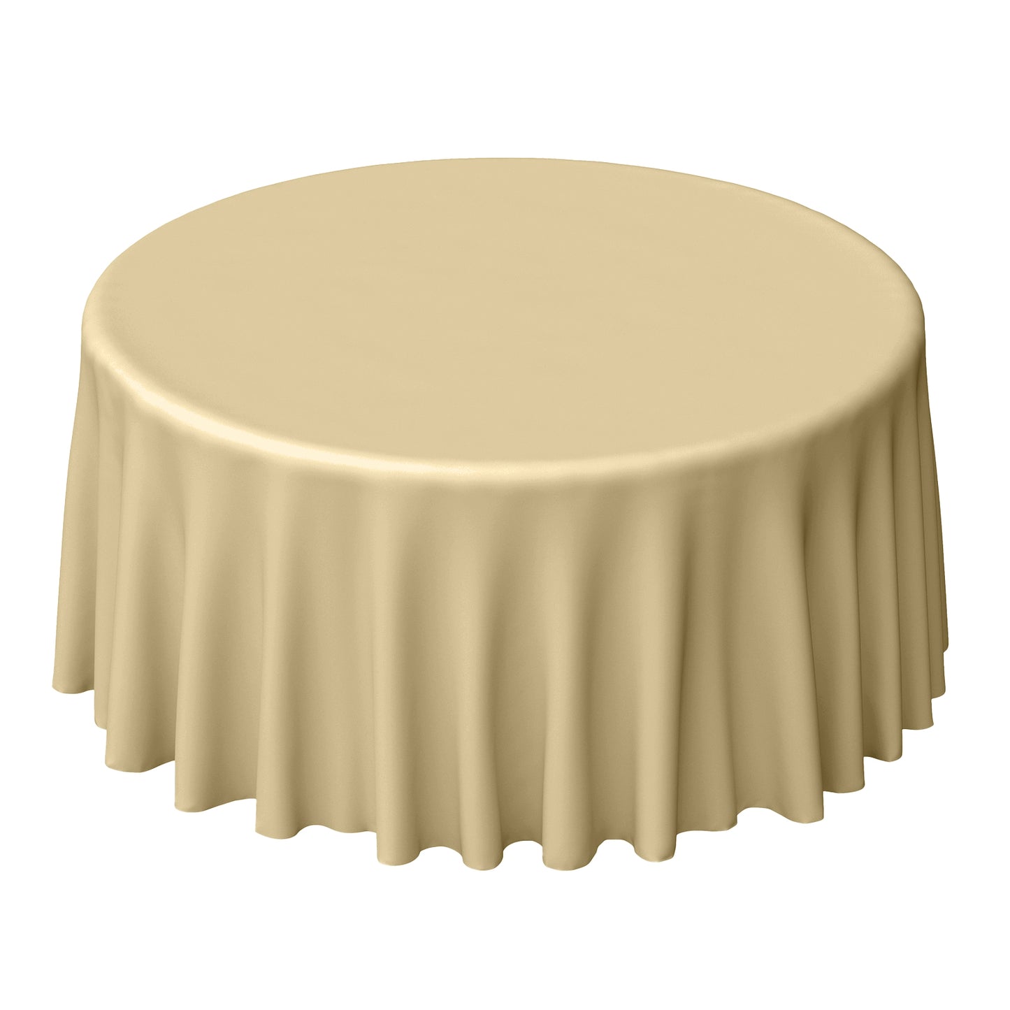 120 Inch Round Tablecloth Champagne Color