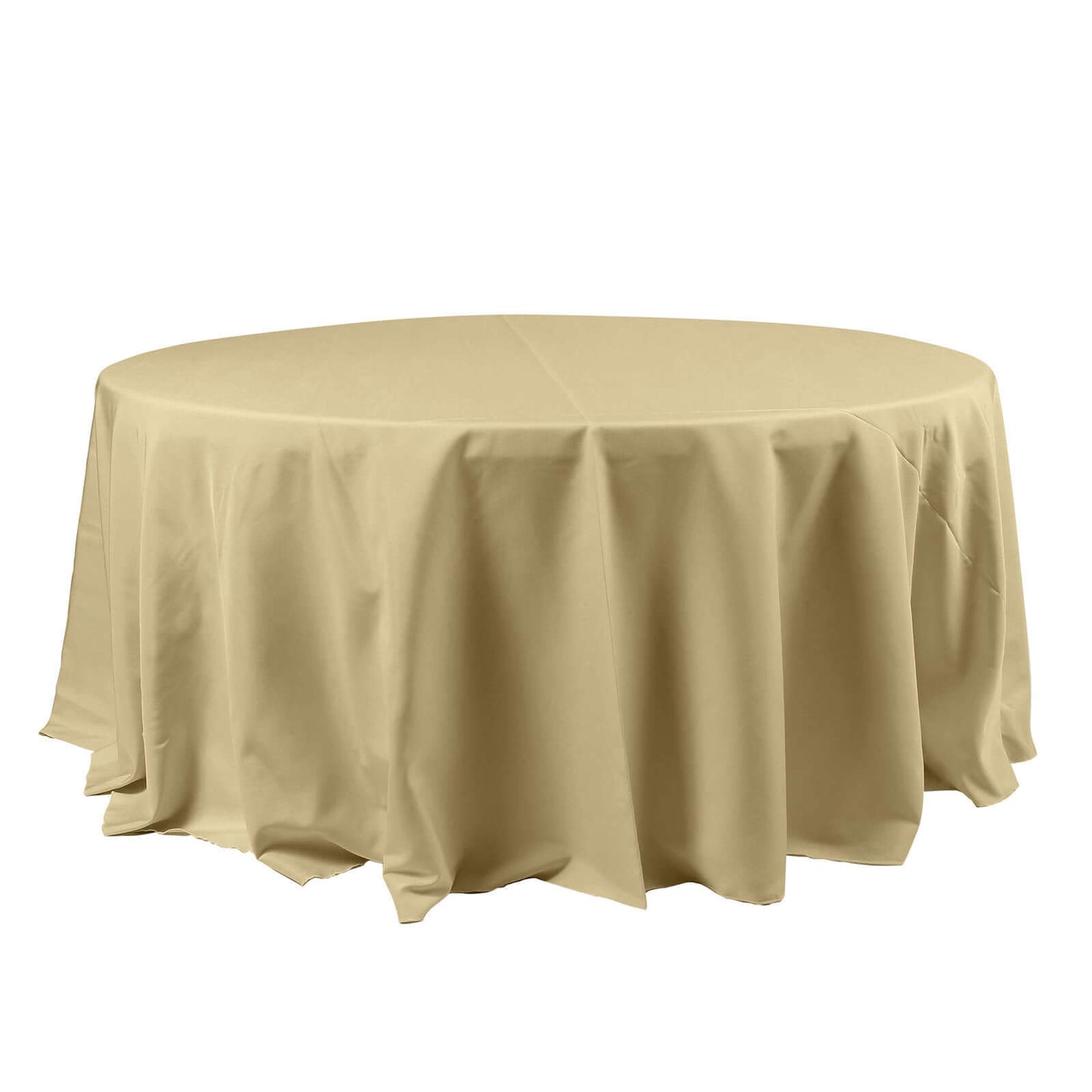 120 Inch Round Tablecloth Champagne Color