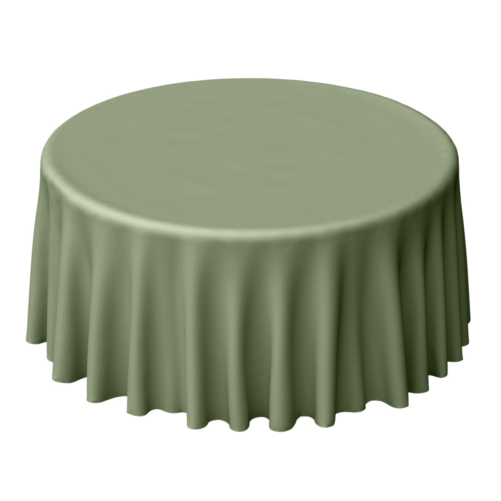 Eucalyptus Sage Green 120 Inch Round Tablecloth Polyester