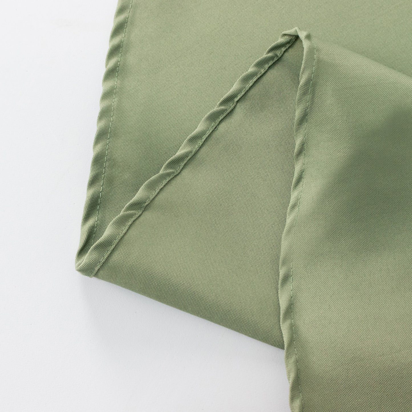 120" Dusty Sage Green Seamless Premium Polyester Round Tablecloth - 220GSM