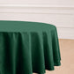 120" Hunter Emerald Green Seamless Polyester Round Tablecloth