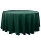 120inch Hunter Emerald Green 200 GSM Seamless Premium Polyester Round Tablecloth