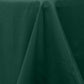 120" Hunter Emerald Green Seamless Premium Polyester Round Tablecloth - 220GSM