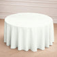 120 inch Ivory Polyester Round Tablecloth
