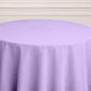 120inch Lavender Lilac Polyester Round Tablecloth