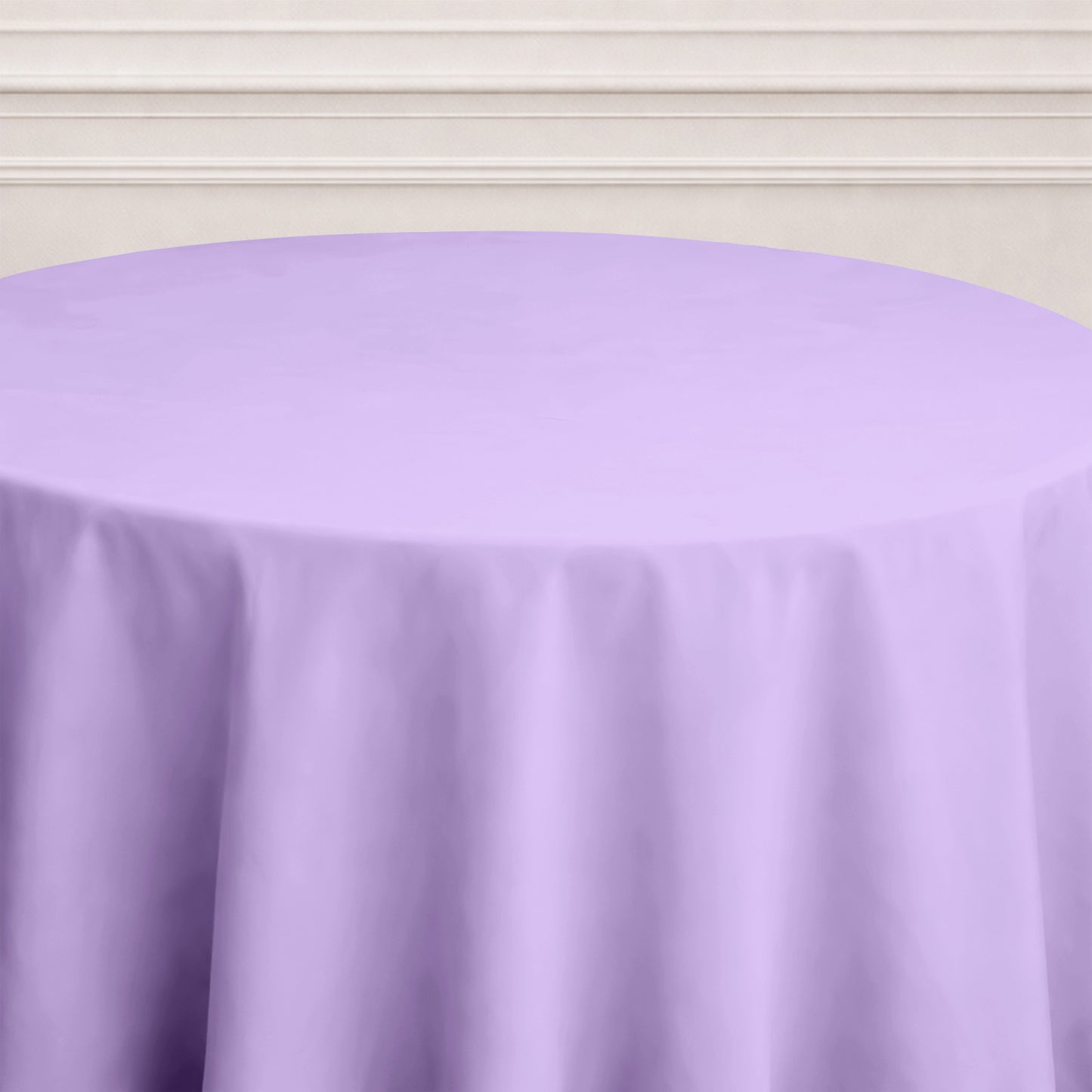 120inch Lavender Lilac Polyester Round Tablecloth