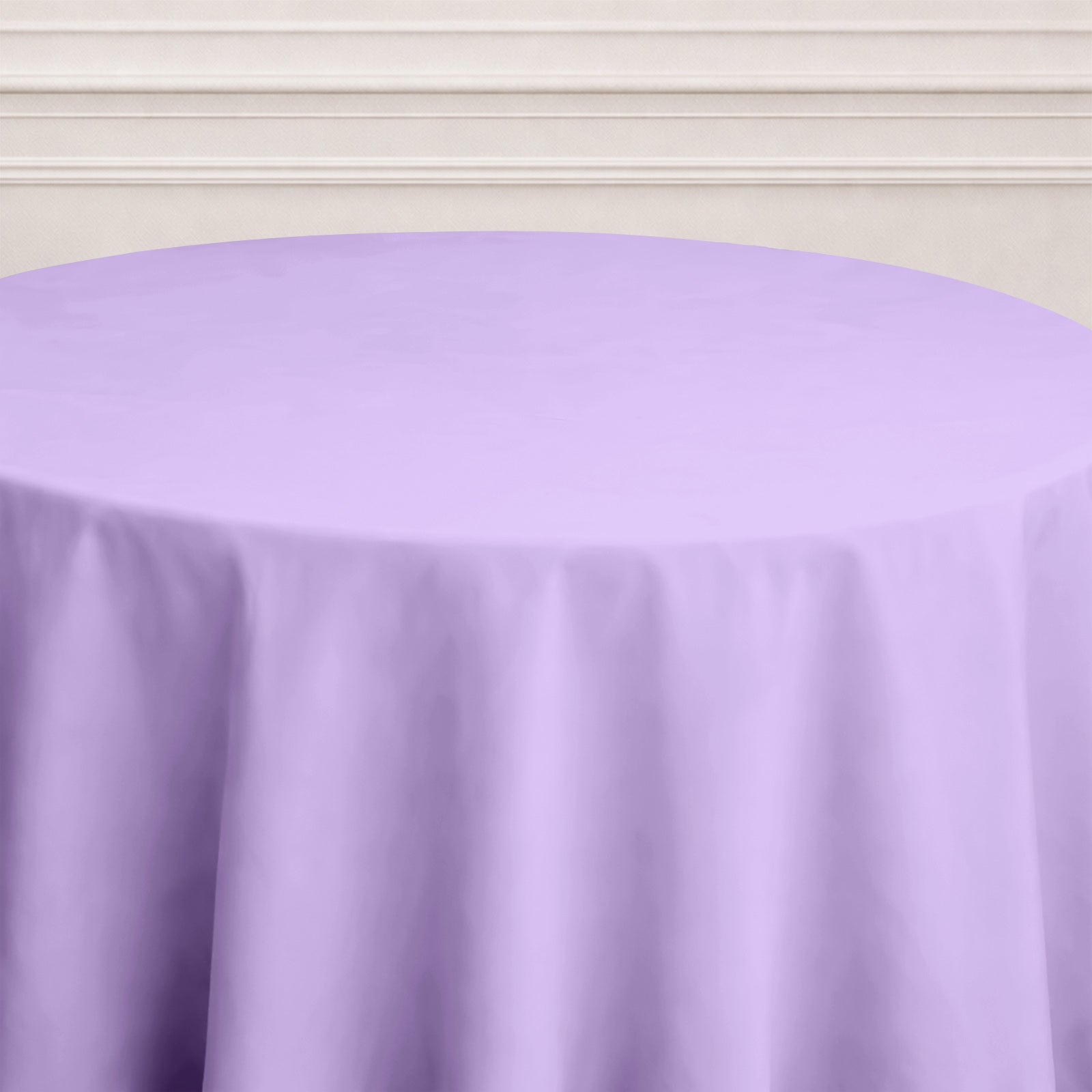 120inch Lavender Lilac Polyester Round Tablecloth