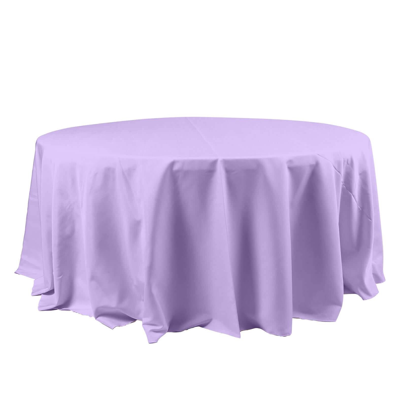 120inch Lavender Lilac Polyester Round Tablecloth