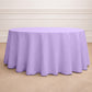 120" Lavender Lilac Seamless Polyester Round Tablecloth