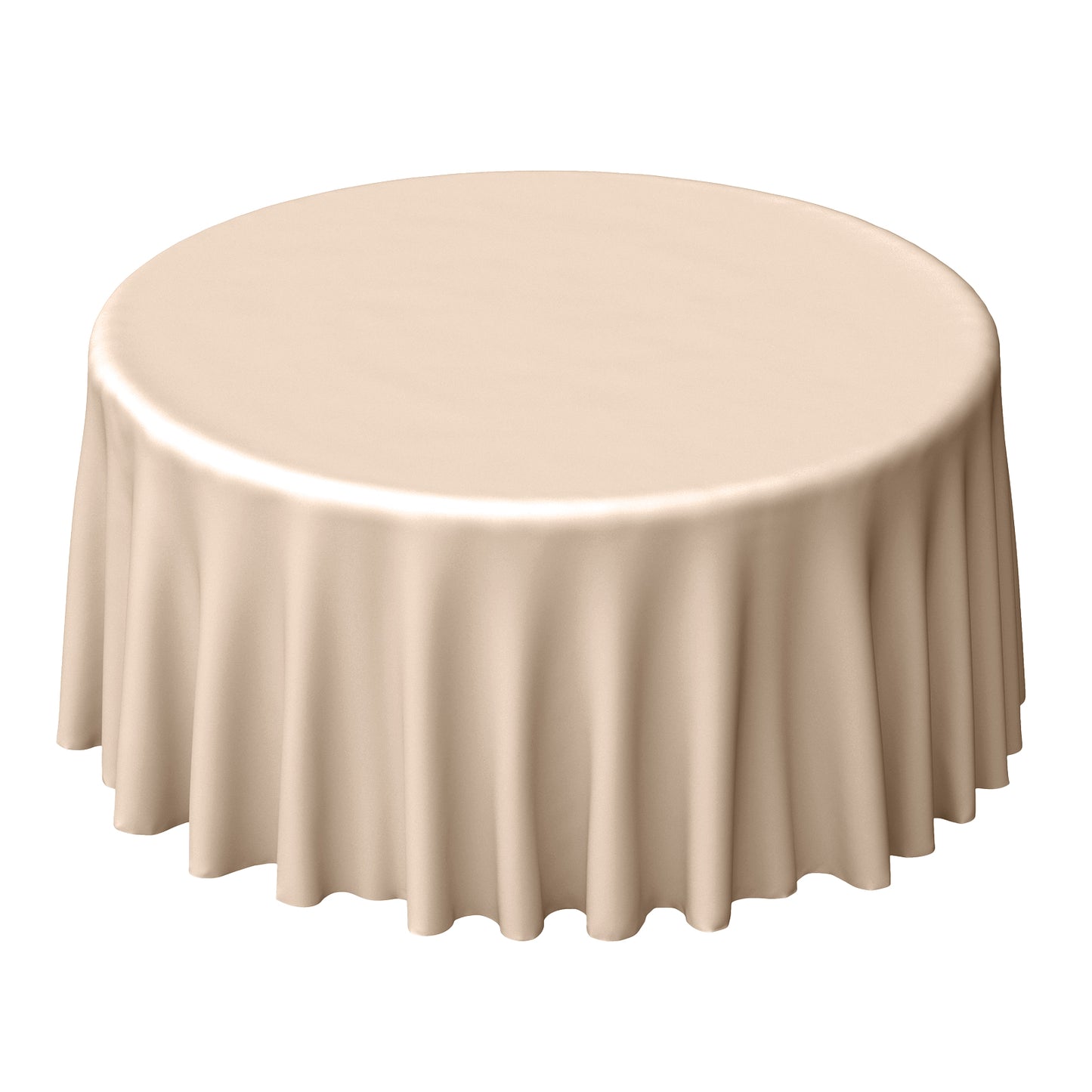 Round Tablecloth Nude Polyester 120 Inches