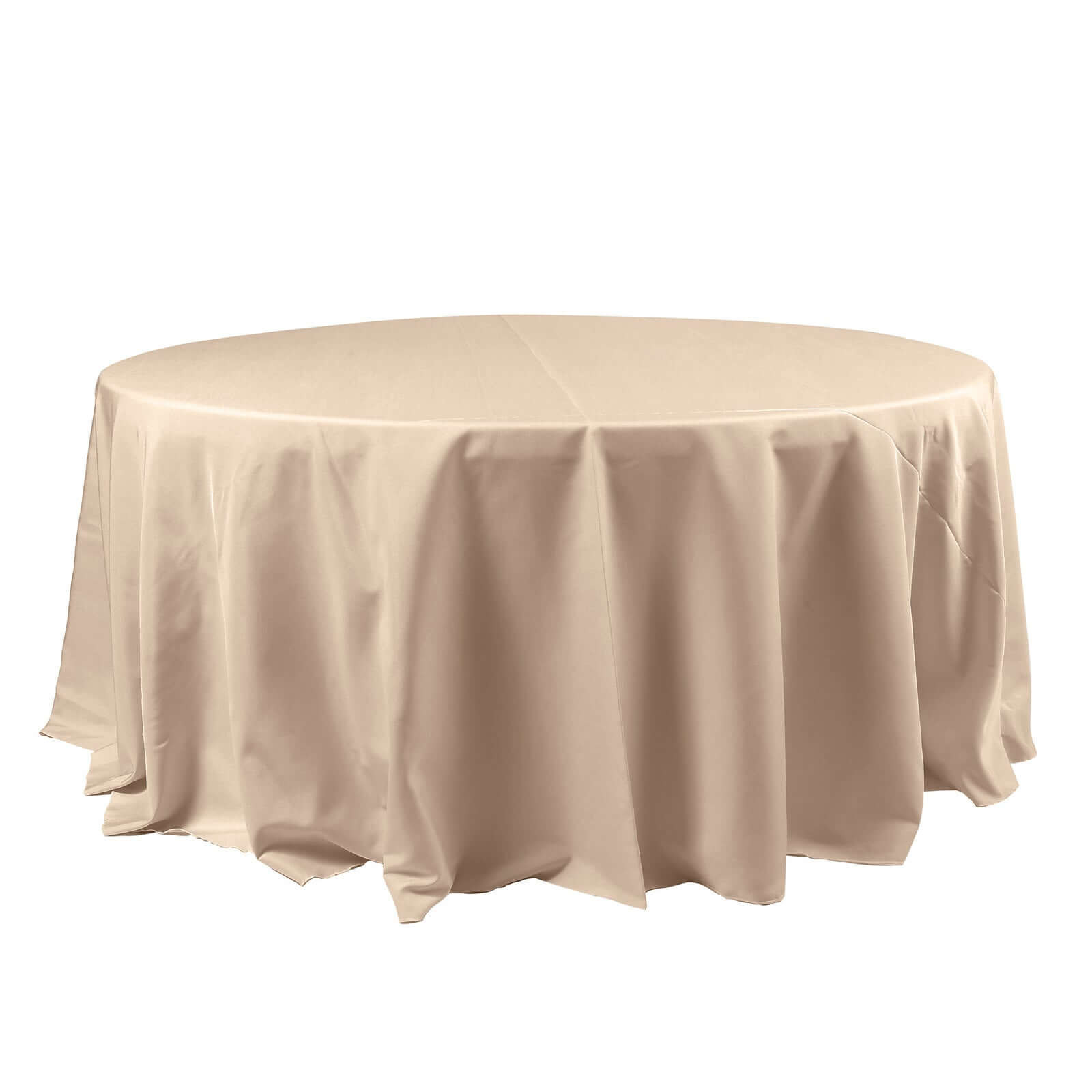 Round Tablecloth Nude Polyester 120 Inches