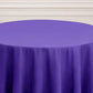 Purple round tablecloth, 120 inches, seamless polyester.
