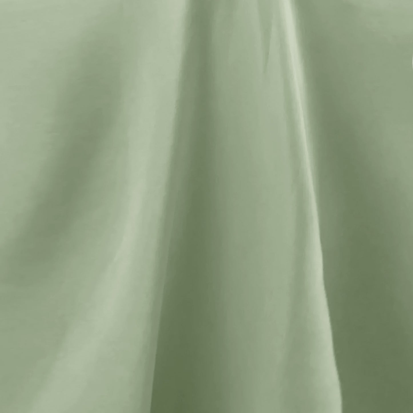 120" Sage Green Seamless Premium Polyester Round Tablecloth - 220GSM for 5 Foot Table With Floor-Length Drop