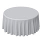 120inches Silver Polyester Round Tablecloth