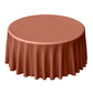 Polyester Round Tablecloth Terracotta 120 Inch