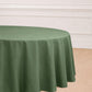 120" Olive Green Polyester Round Tablecloth