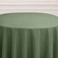 120" Olive Green Polyester Round Tablecloth