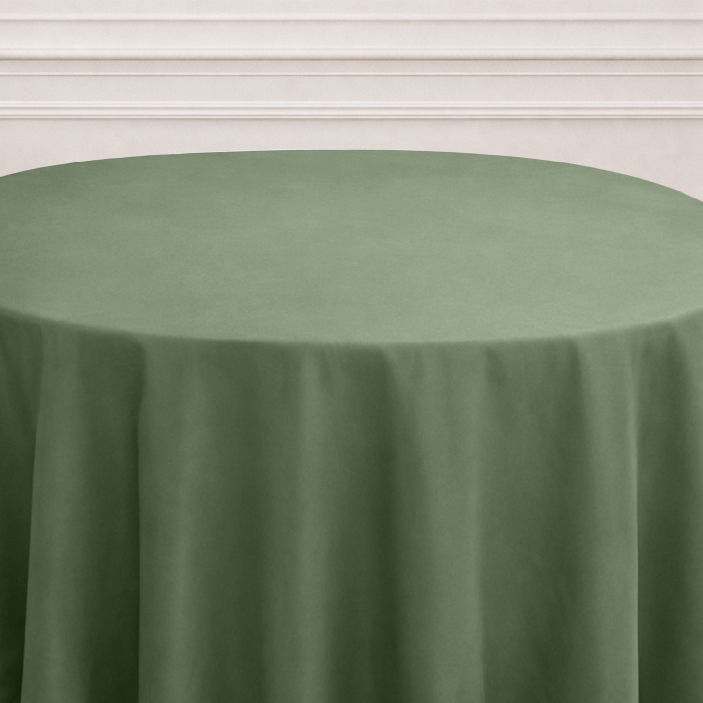 120" Olive Green Polyester Round Tablecloth
