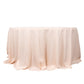 132" Blush Seamless Premium Polyester Round Tablecloth - 220GSM