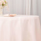 132" Blush Seamless Premium Polyester Round Tablecloth - 220GSM
