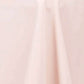 132" Blush Seamless Premium Polyester Round Tablecloth - 220GSM