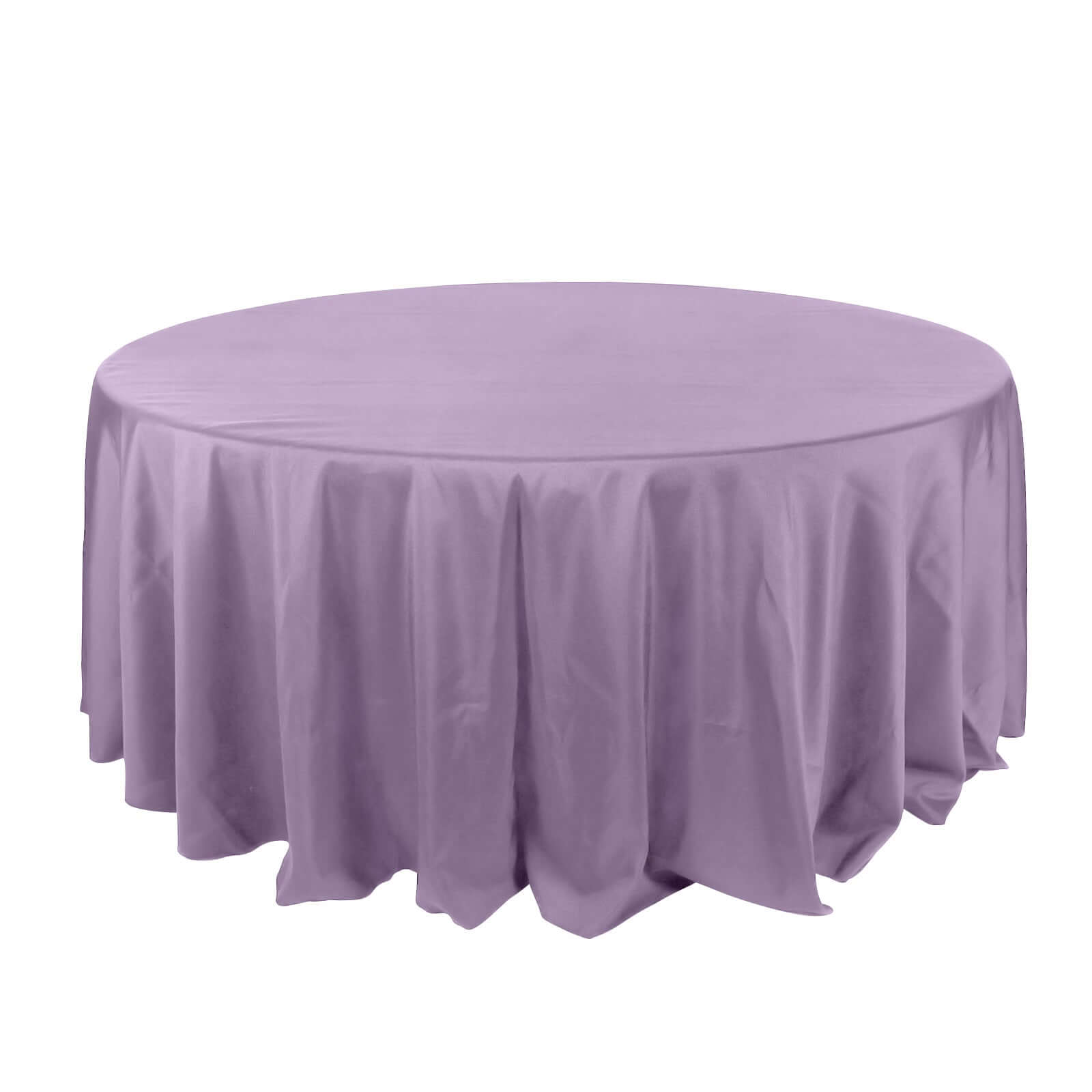 Seamless Violet Amethyst Polyester Round Tablecloth 132 Inch