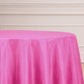132" Fuchsia Seamless Polyester Round Tablecloth
