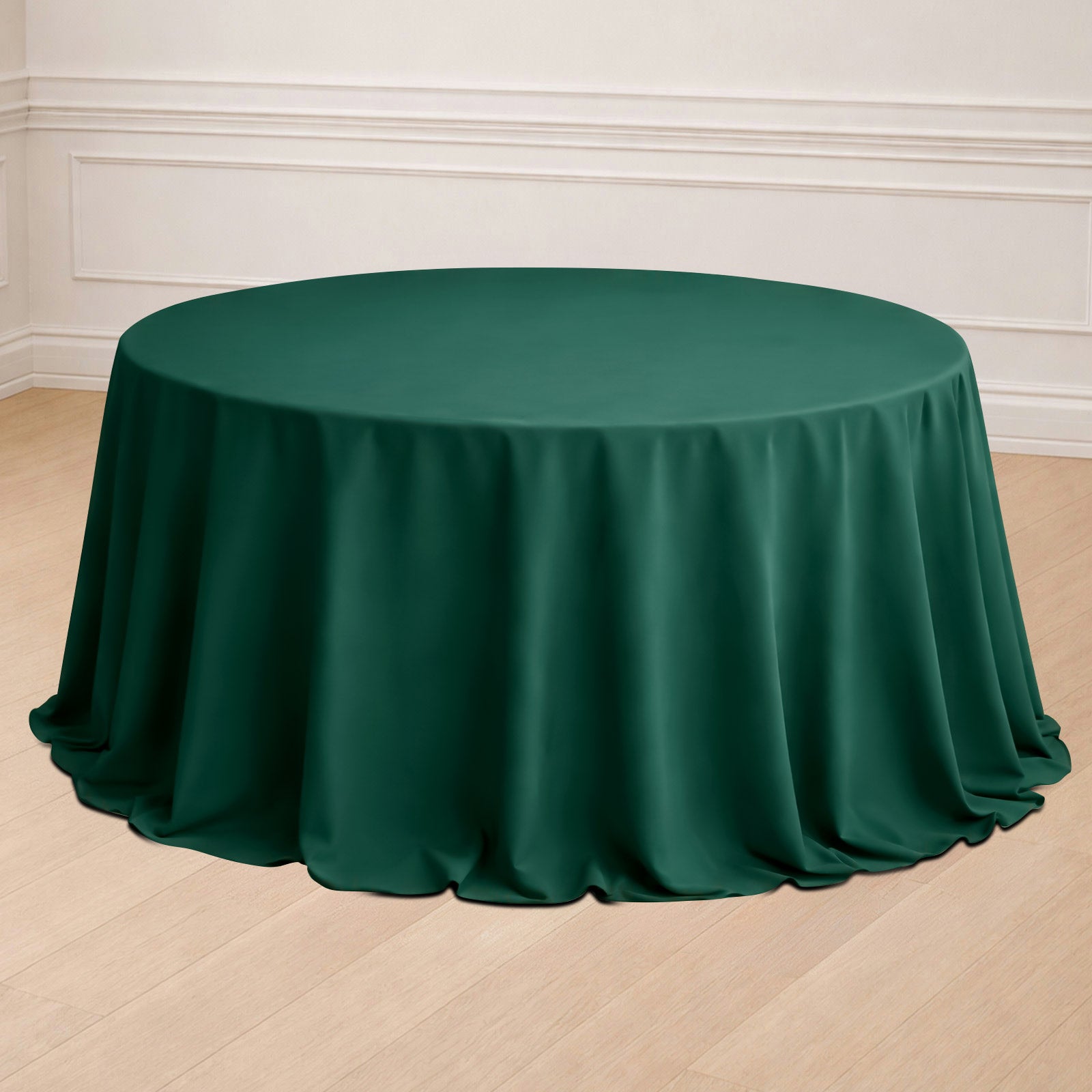 132 Inch Hunter Emerald Green Tablecloth