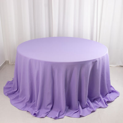 Seamless Lavender Lilac Premium Polyester Round Tablecloth