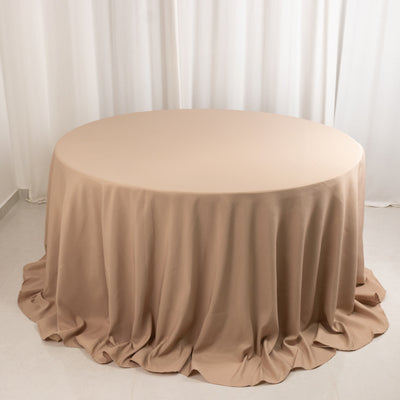 Seamless Nude Premium Polyester Round Tablecloth