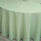 132" Sage Green Seamless Polyester Round Tablecloth