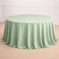 132" Sage Green Seamless Polyester Round Tablecloth