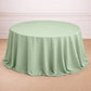132" Sage Green Seamless Polyester Round Tablecloth