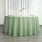 132" Sage Green Seamless Polyester Round Tablecloth